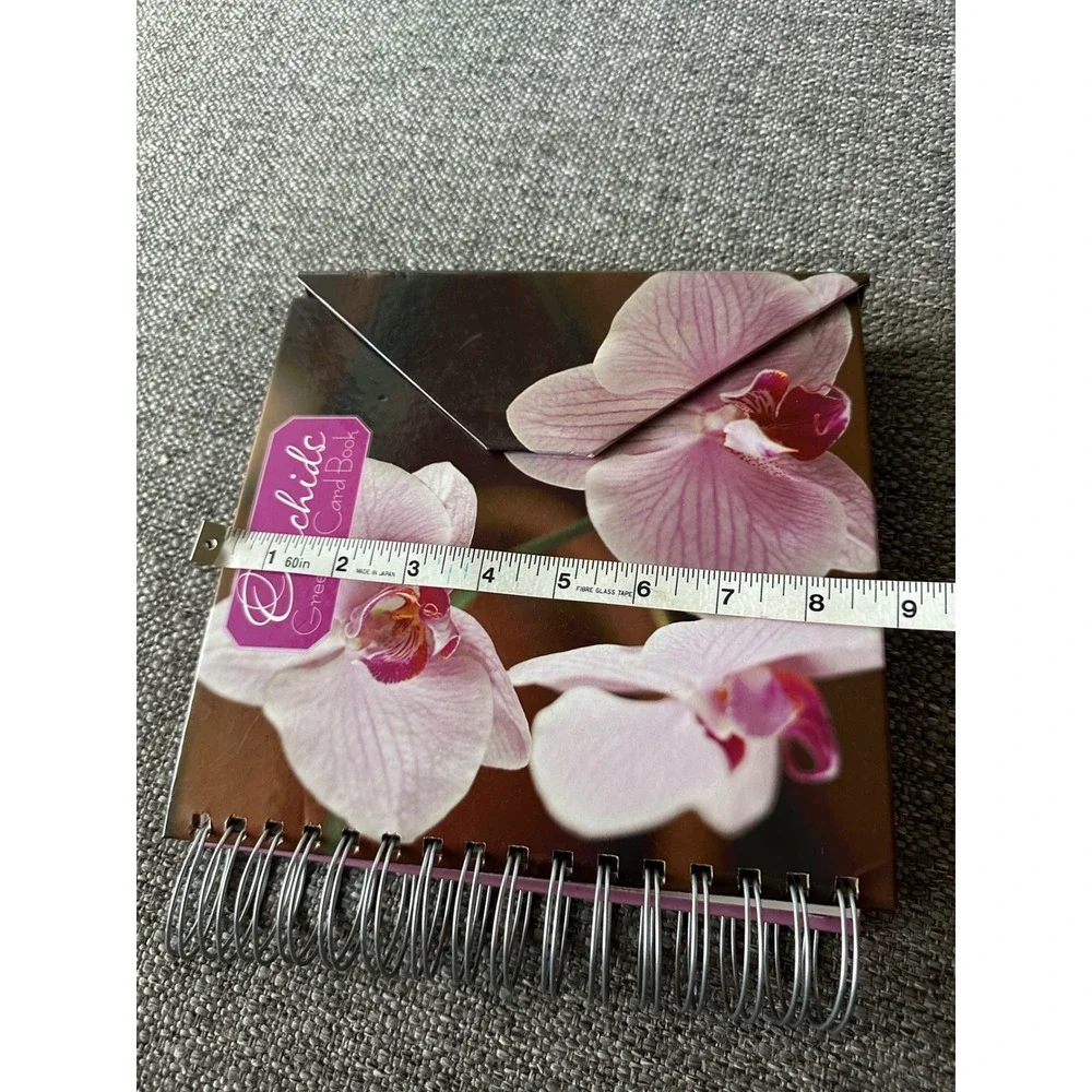 Bizzybee Orchids Greeting Card Book Birthday Organizer Address Book 2005 EUC